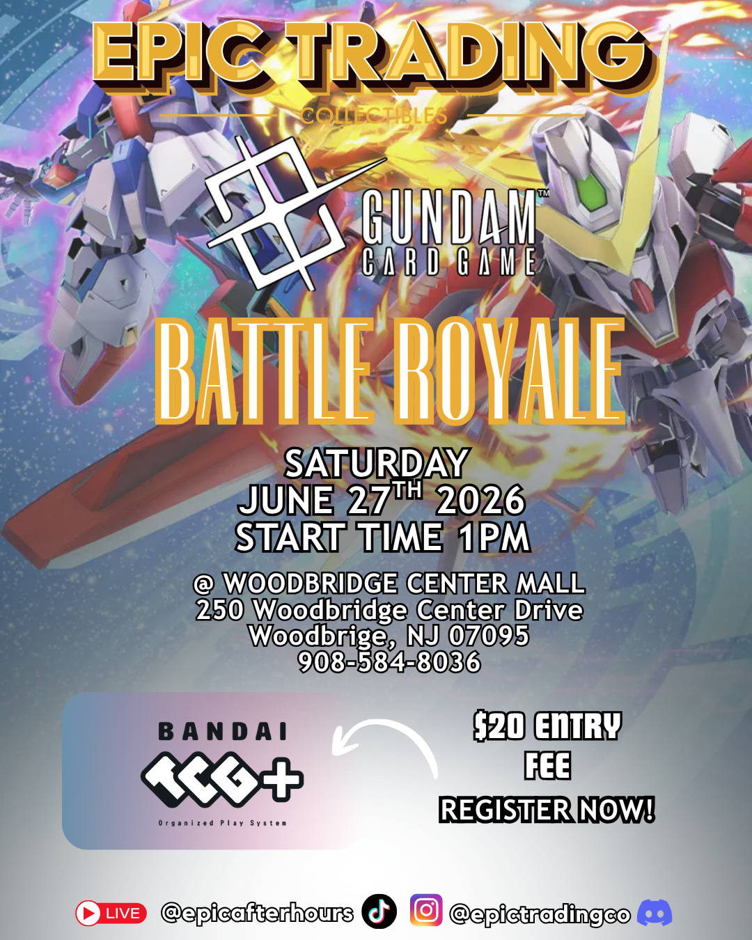 EPIC Gundam TCG Tournament - Woodbridge