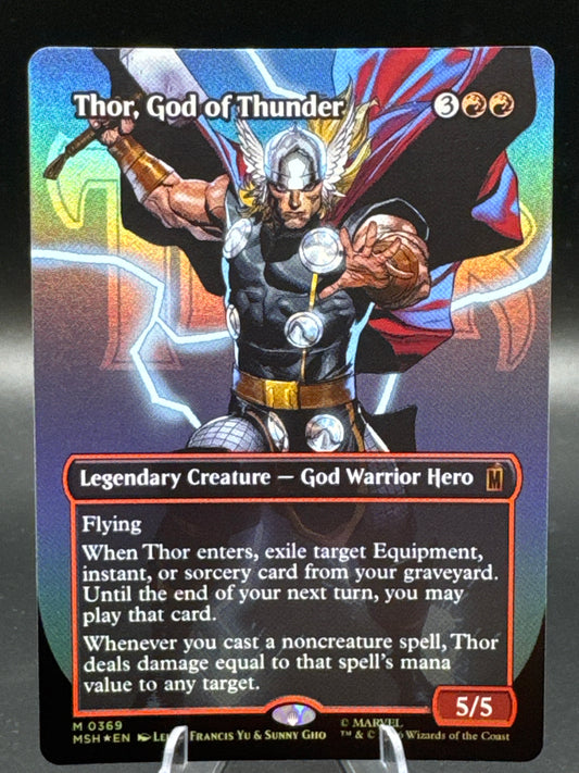 MTG TCG: 2026 Thor, God of Thunder (Borderless) - 0369 - Marvel Super Heroes (MSH)