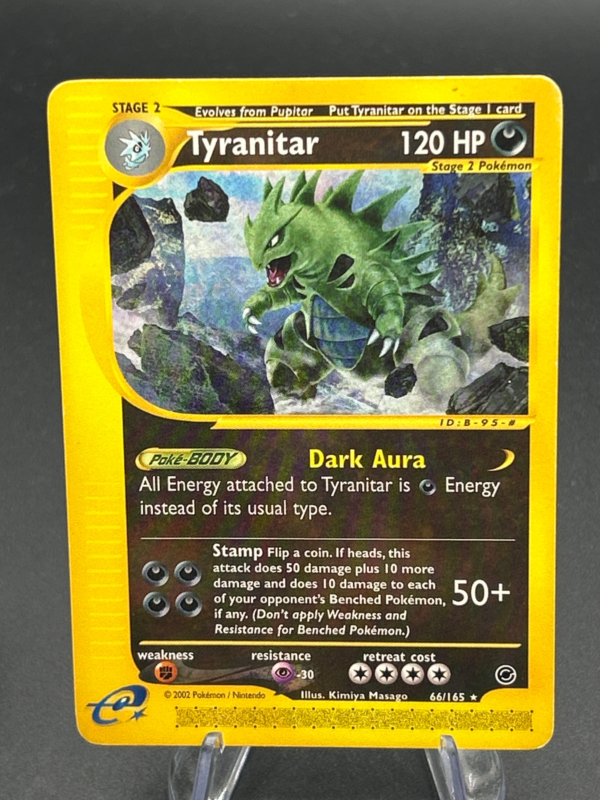 Pokémon TCG: 2002 Tyranitar 66/165 Expedition Non-Holo