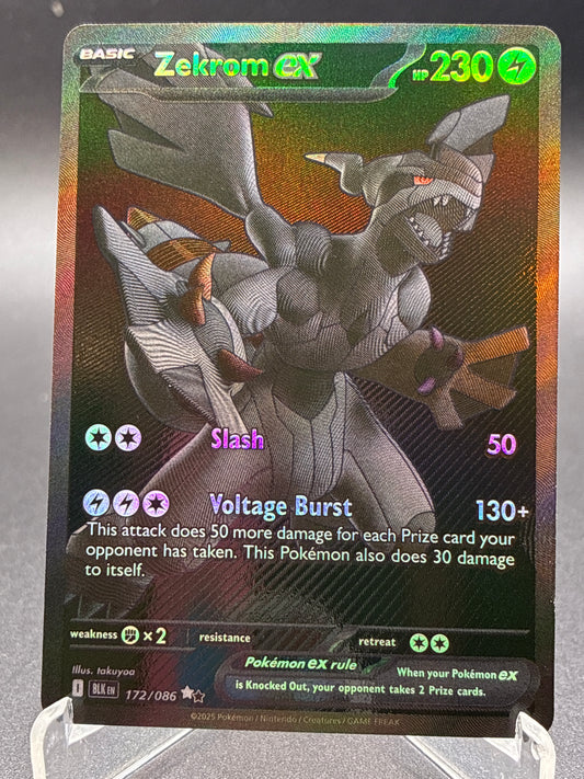 Pokémon TCG: 2025 Zekrom ex 172/086 SV: Black Bolt