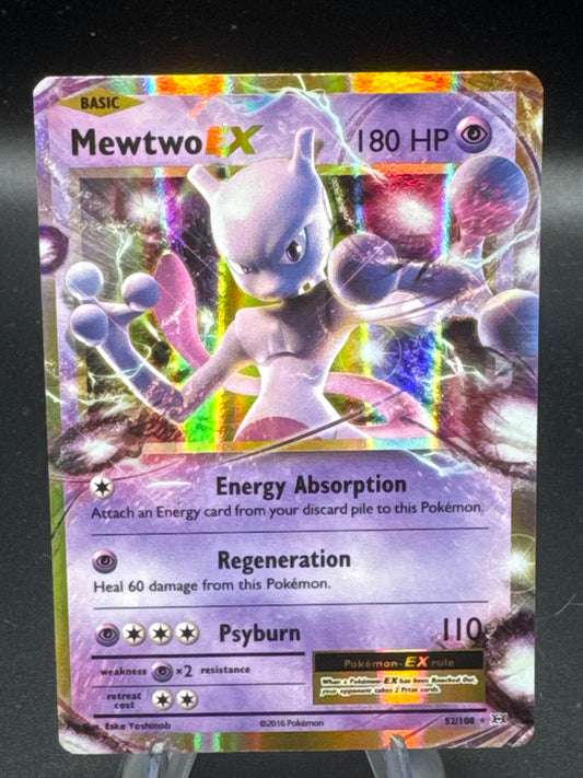 Pokémon TCG: 2016 Mewtwo ex 52/108 XY: Evolutions