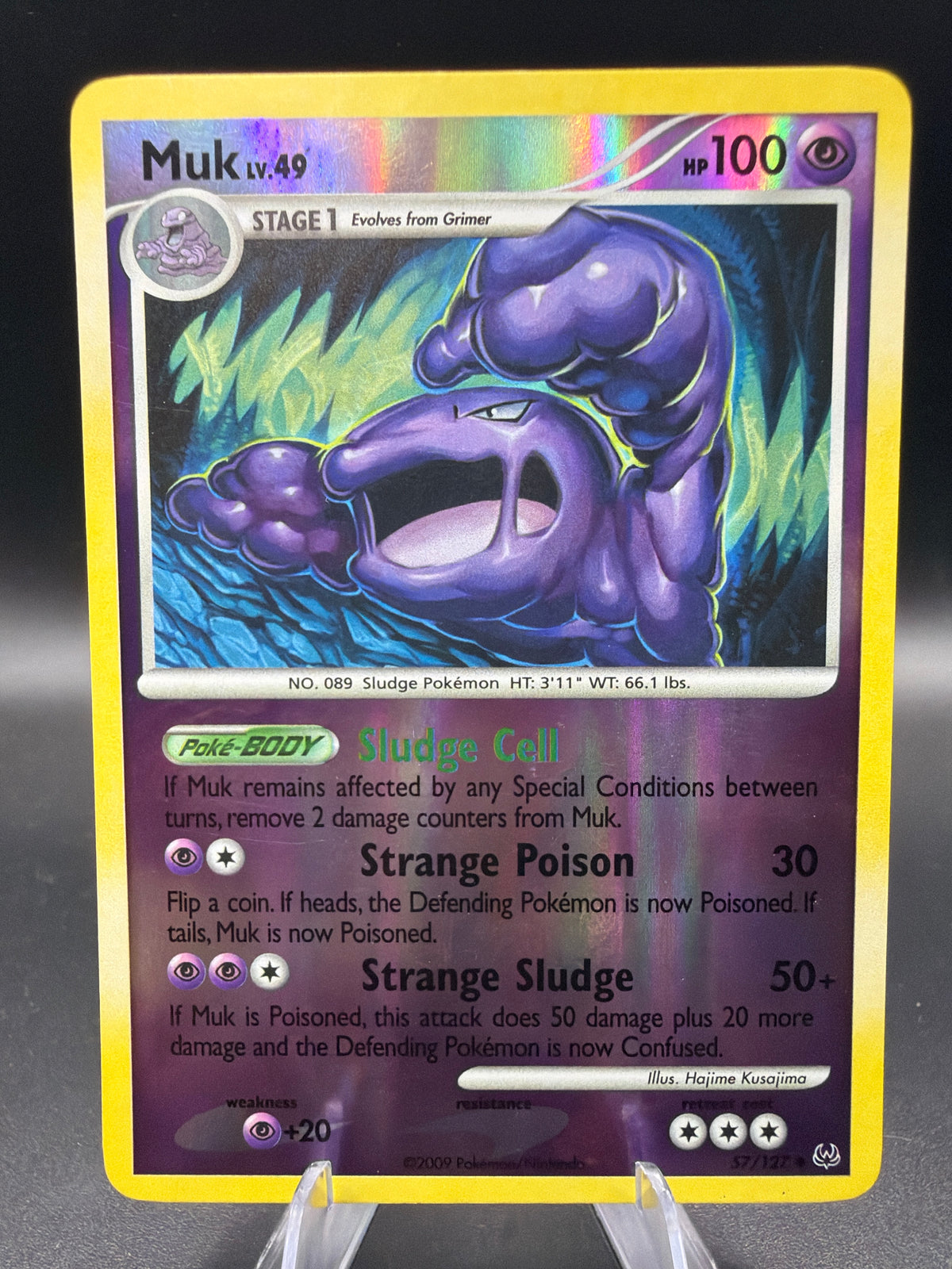 Pokémon TCG: 2009 Muk Reverse Holo -57/127- Platinum (PL)