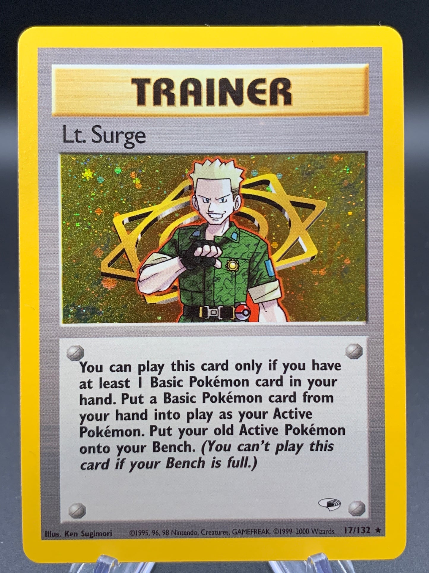Pokémon TCG: 2000 Lt. Surge - 17/132 - Gym Heroes Holo