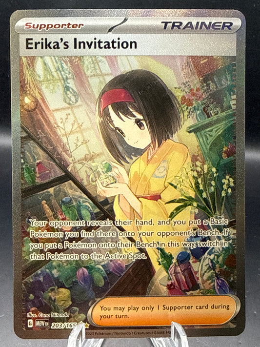 Pokémon TCG: 2023 Erika's Invitation 203/165 SV: Scarlet & Violet 151