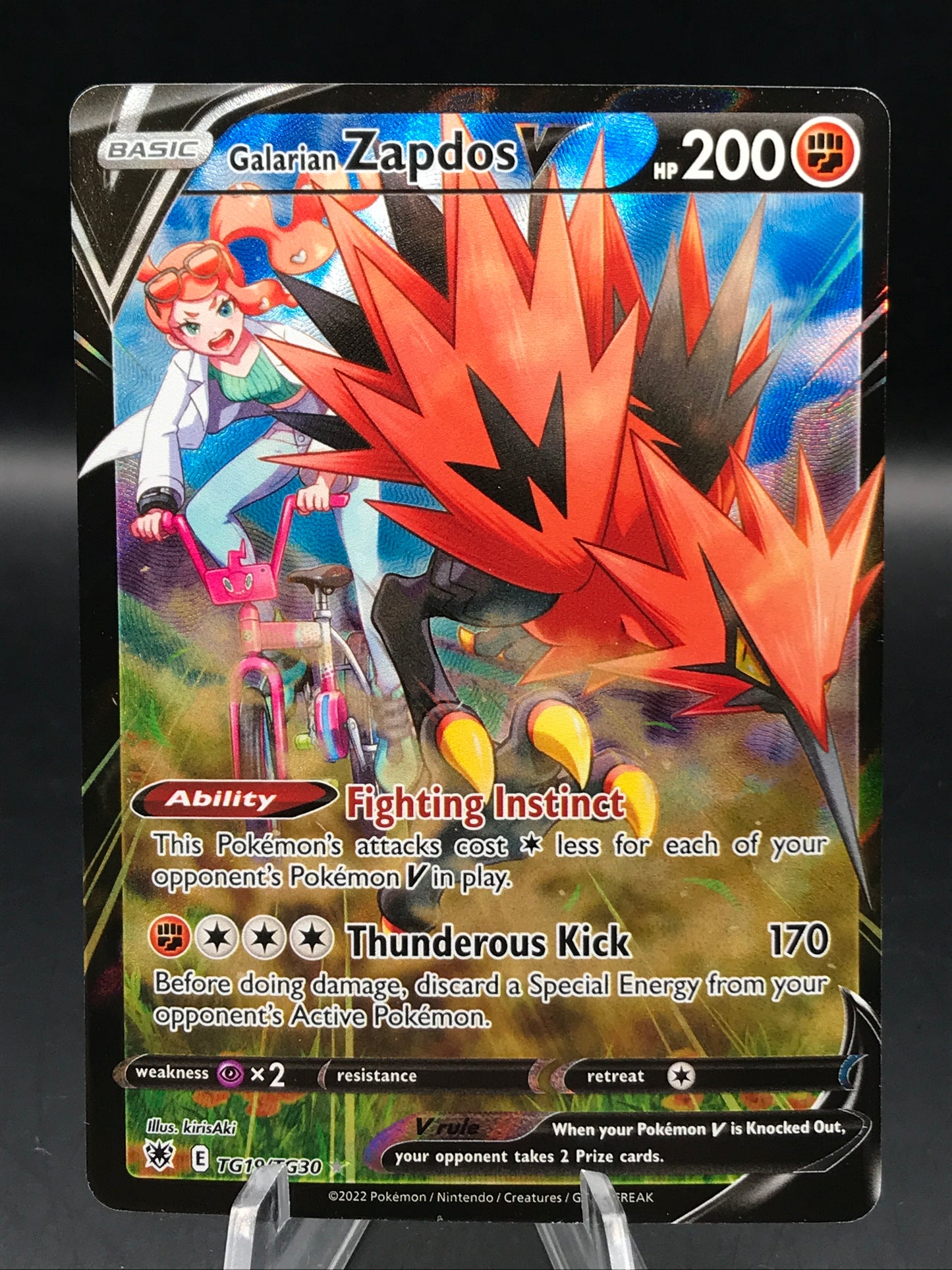 Pokémon TCG: 2022 Galarian Zapdos V TG19/TG30 SWSH: Astral Radiance