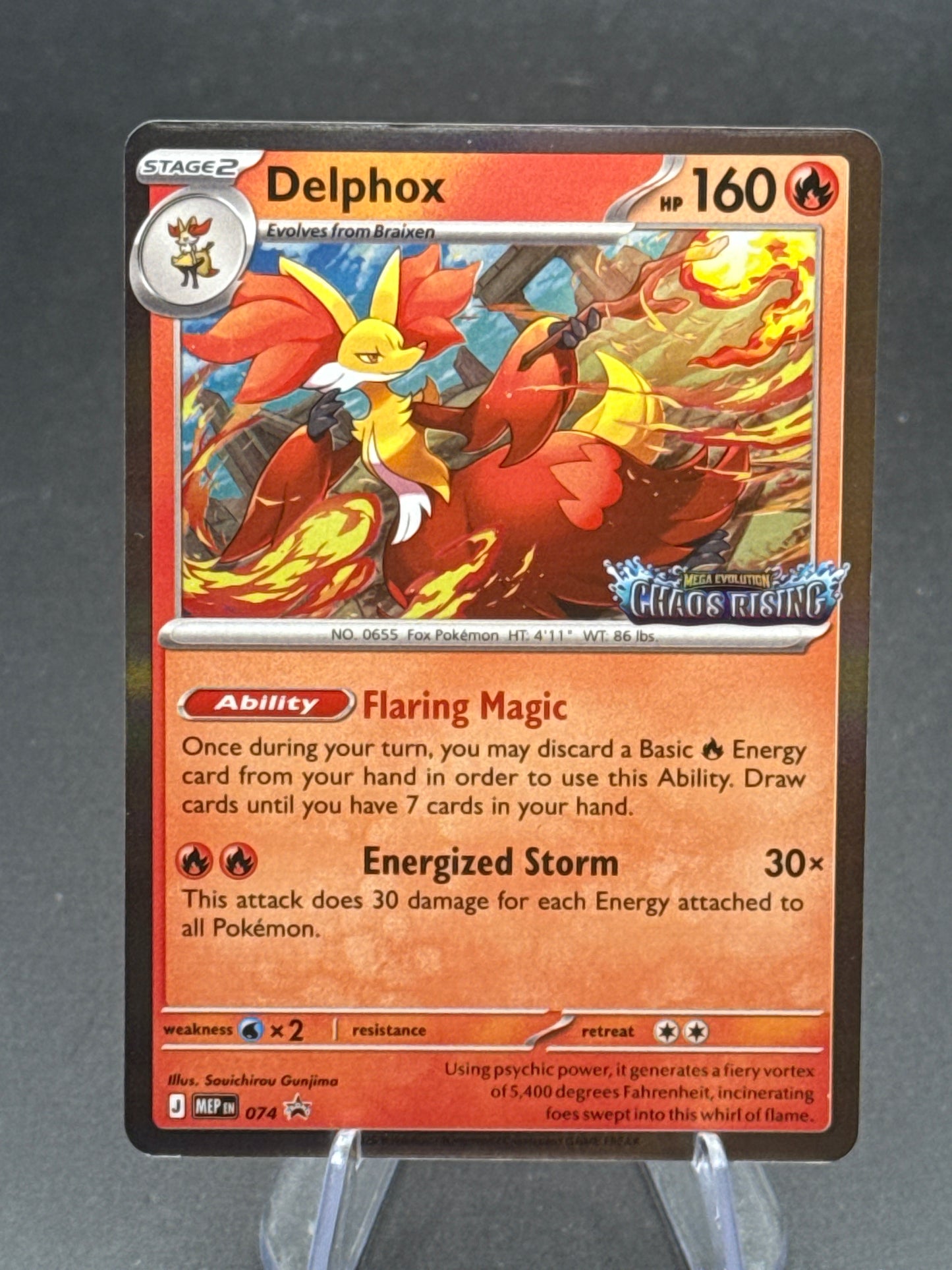 Pokémon TCG: 2026 Delphox - 013/086 (Chaos Rising Stamped) - Chaos Rising