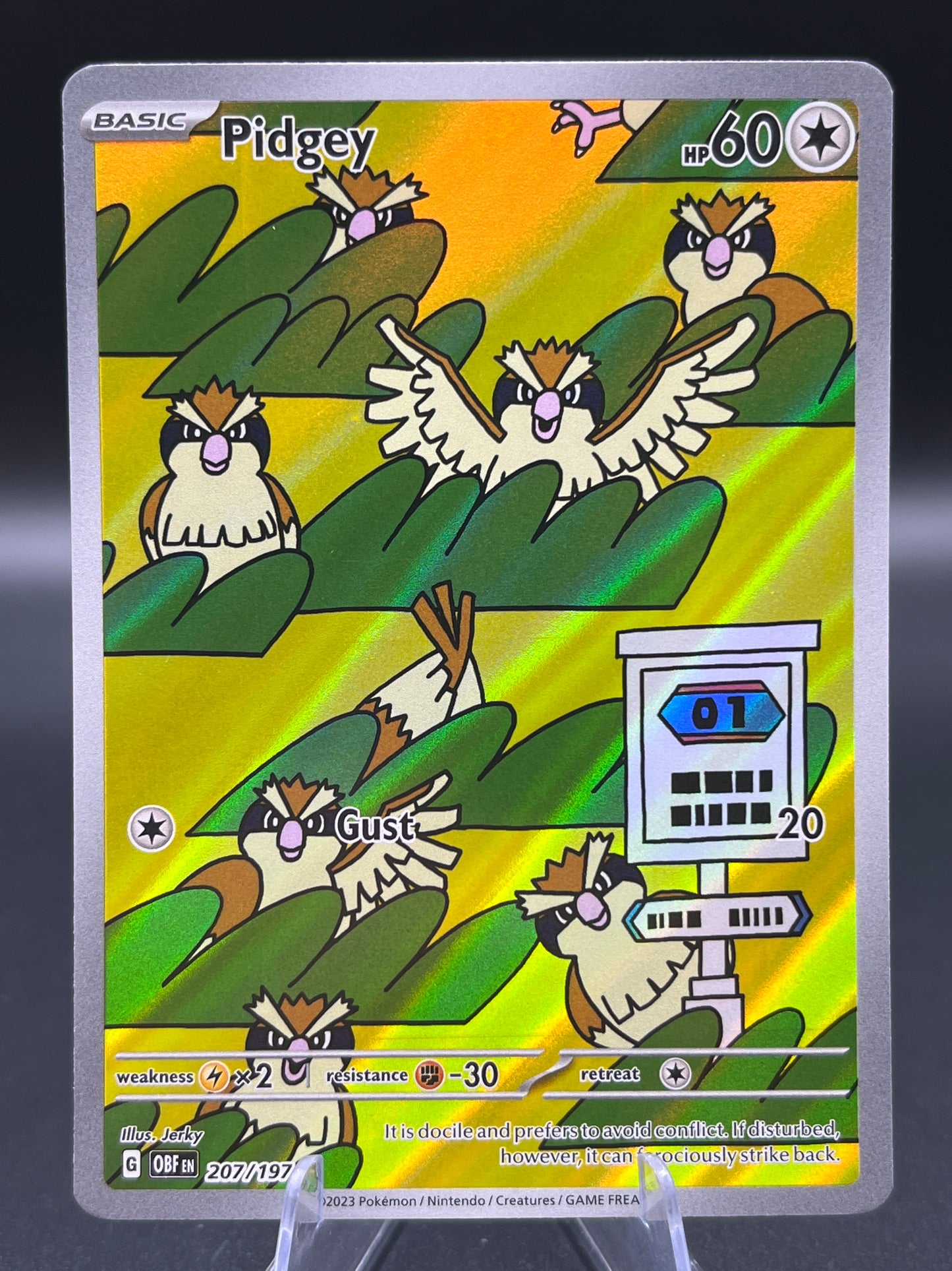 Pokémon TCG: 2023 Pidgey - 207/197 - SV: Obsidian Flames