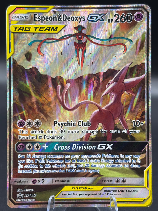Pokémon TCG: 2020 Espeon & Deoxys GX SM240 Sun & Moon Promo