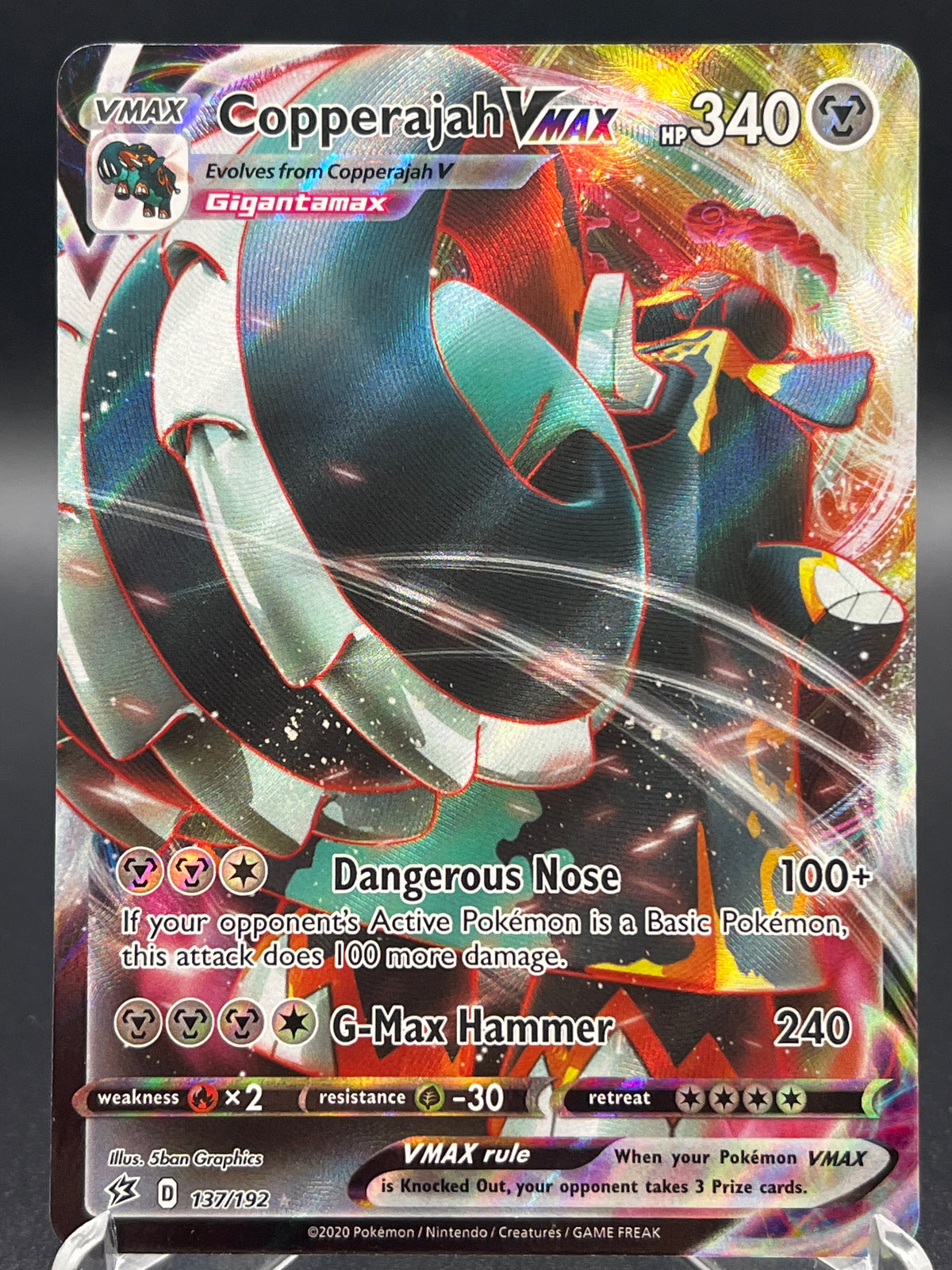 Pokémon TCG: 2020 Copperajah VMAX 137/192 - SWSH02: Rebel Clash (SWSH02)