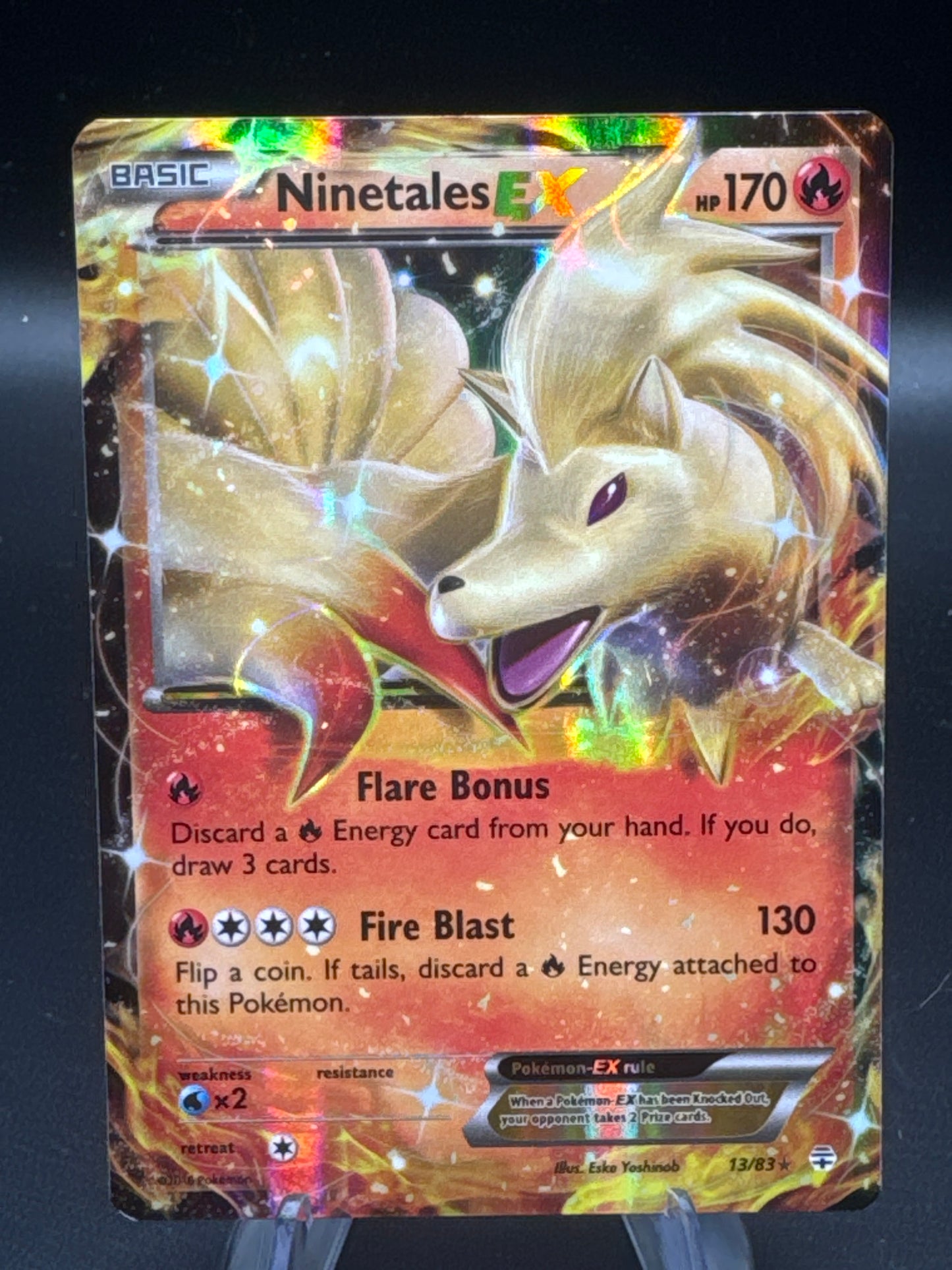 Pokémon TCG: 2016 Ninetales EX 13/83 XY: Generations