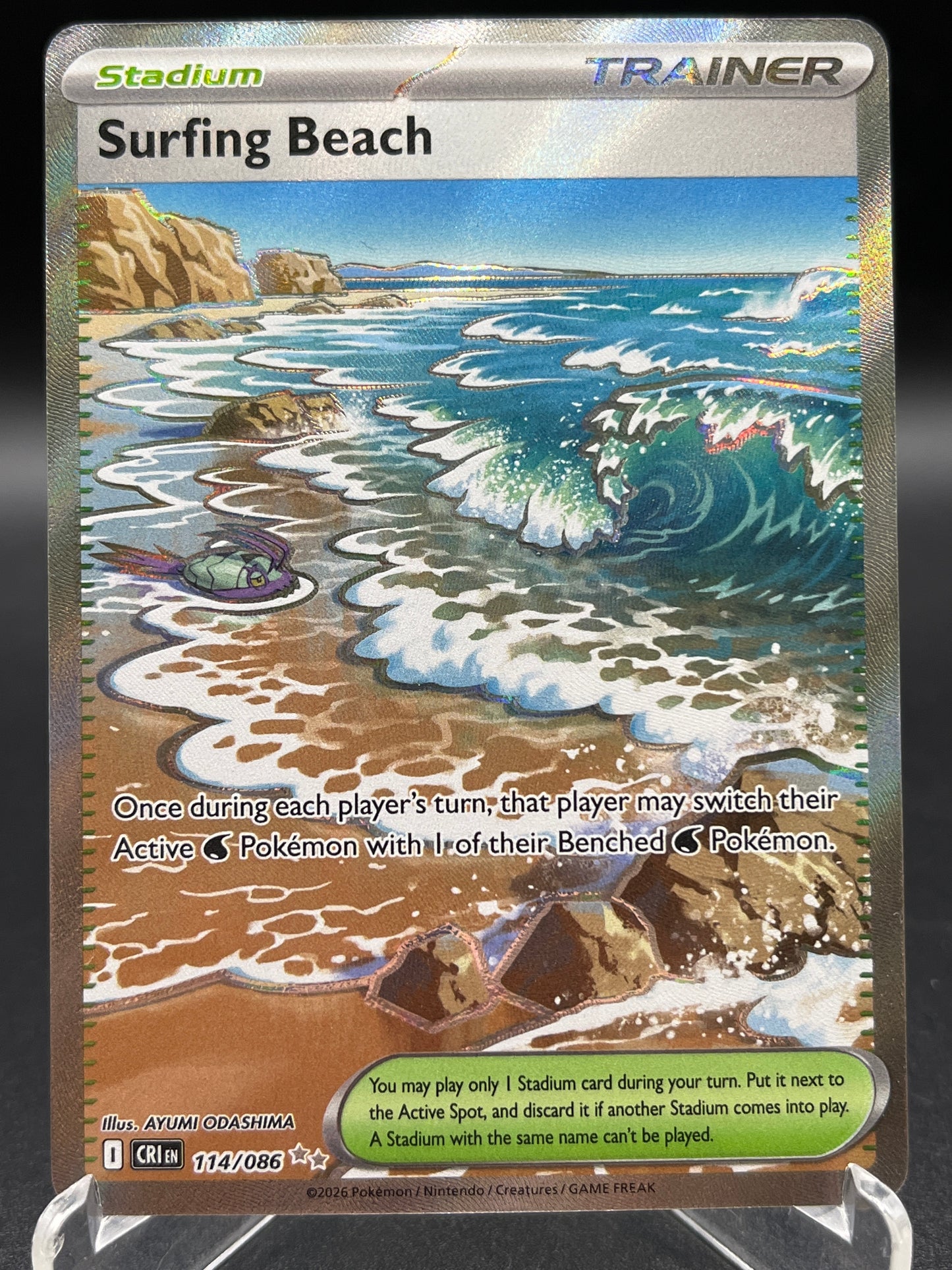 Pokemon TCG: 2026 Surfing Beach 114/086 - ME04: Chaos Rising