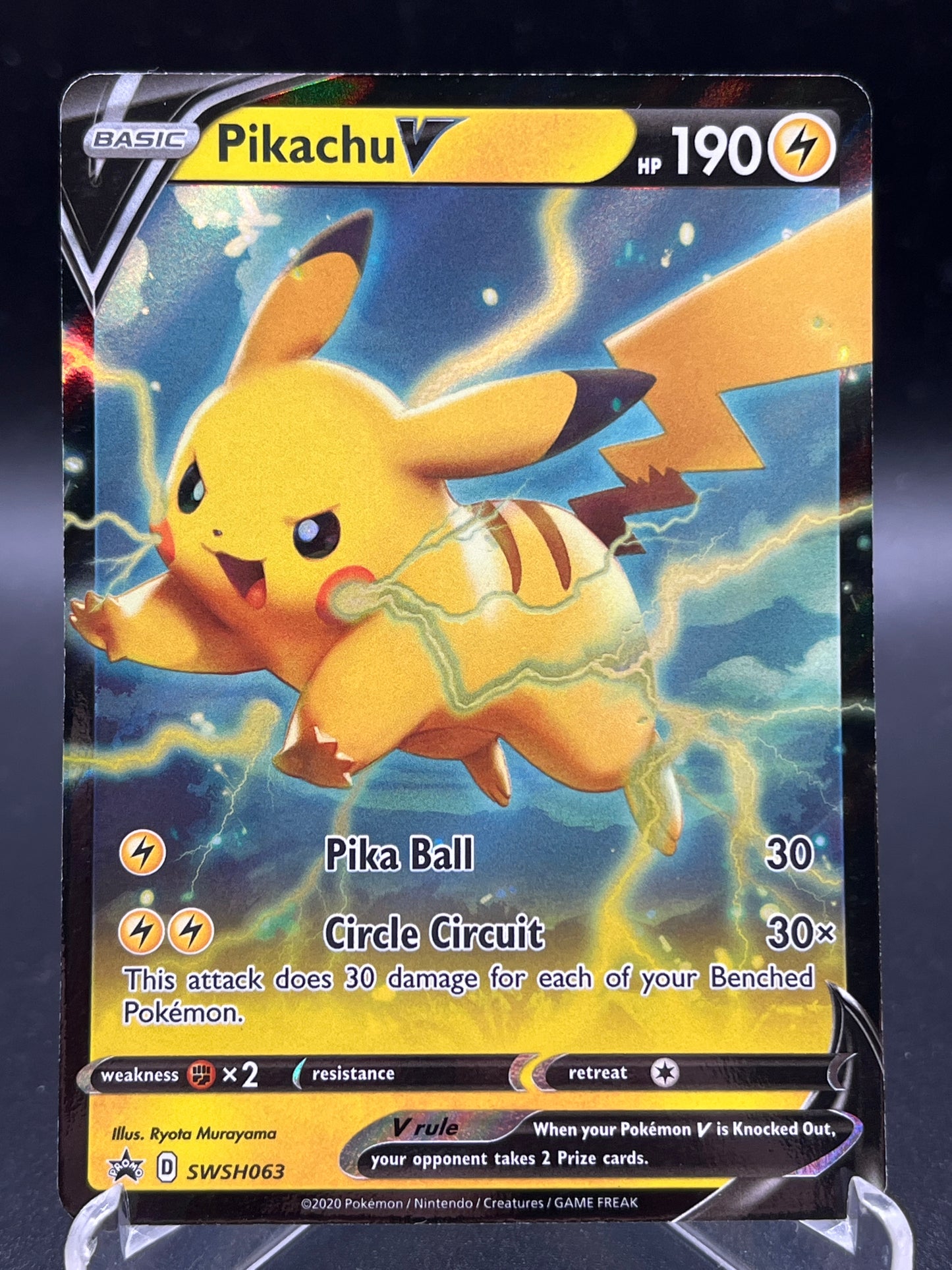Pokémon TCG: 2020 Pikachu V SWSH063 - Sword & Shield Promo Cards