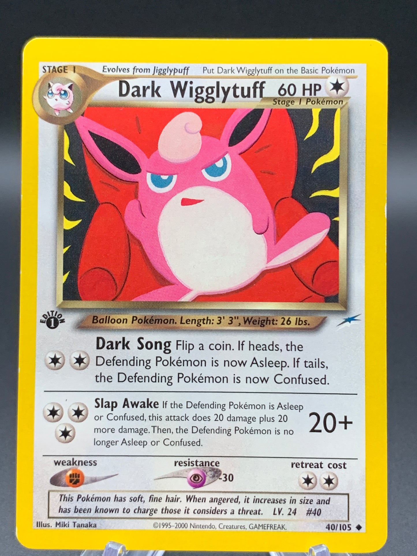 Pokémon TCG: 2000 Dark Wigglytuff - 40/105 - 1st Edition Neo Destiny