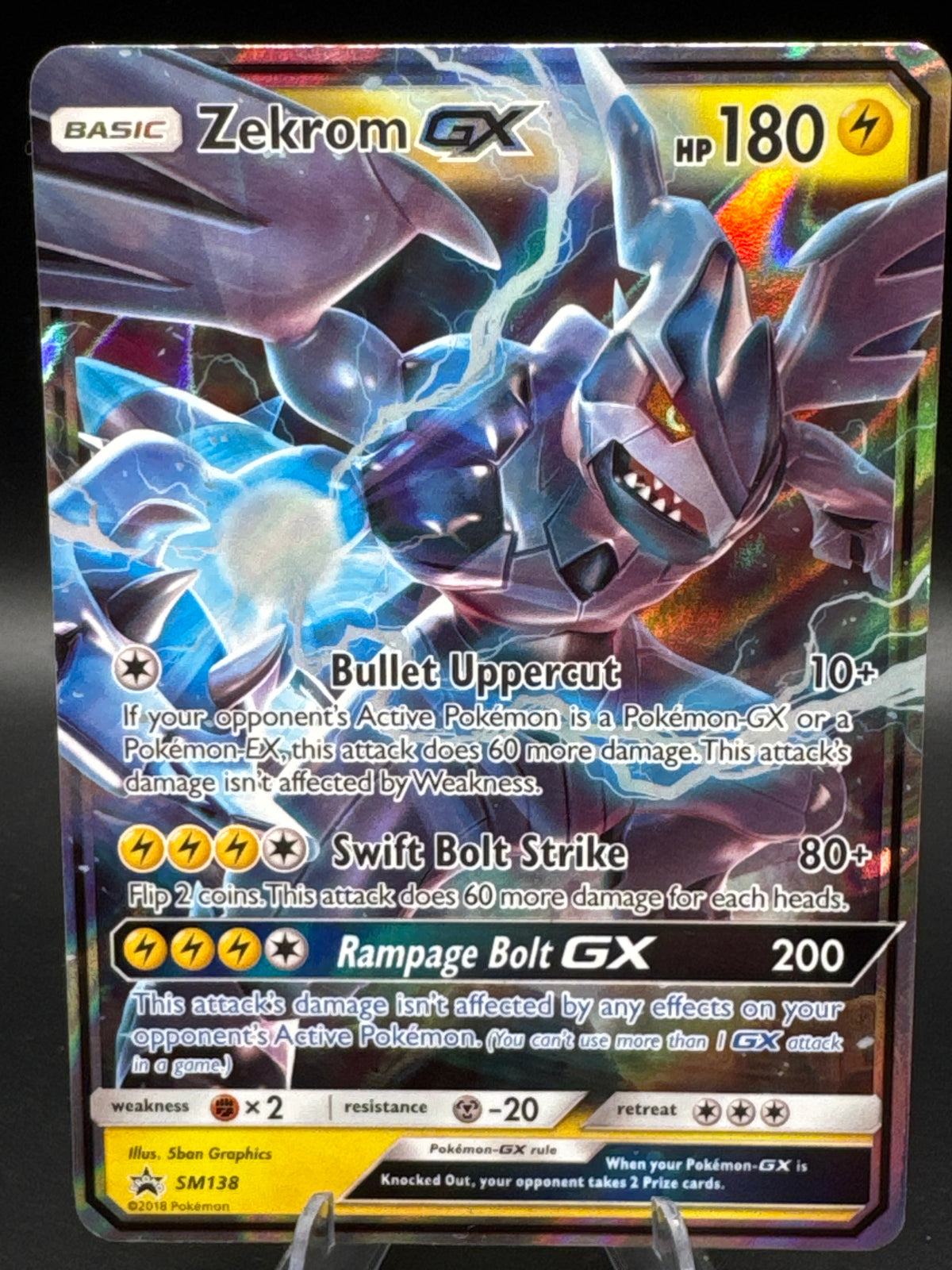 Pokémon TCG: 2018 Zekrom GX SM138 SM: Sun & Moon Promos