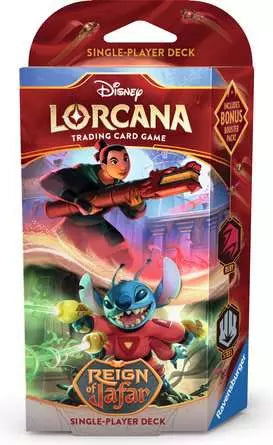 Disney Lorcana: Reign Of Jafar Starter Deck (Ruby & Steel)