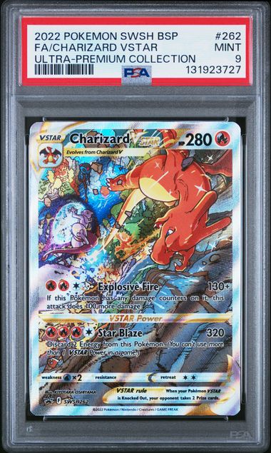 PSA 9 Pokémon TCG: 2022 Charizard VSTAR SWSH262 UPC Promo