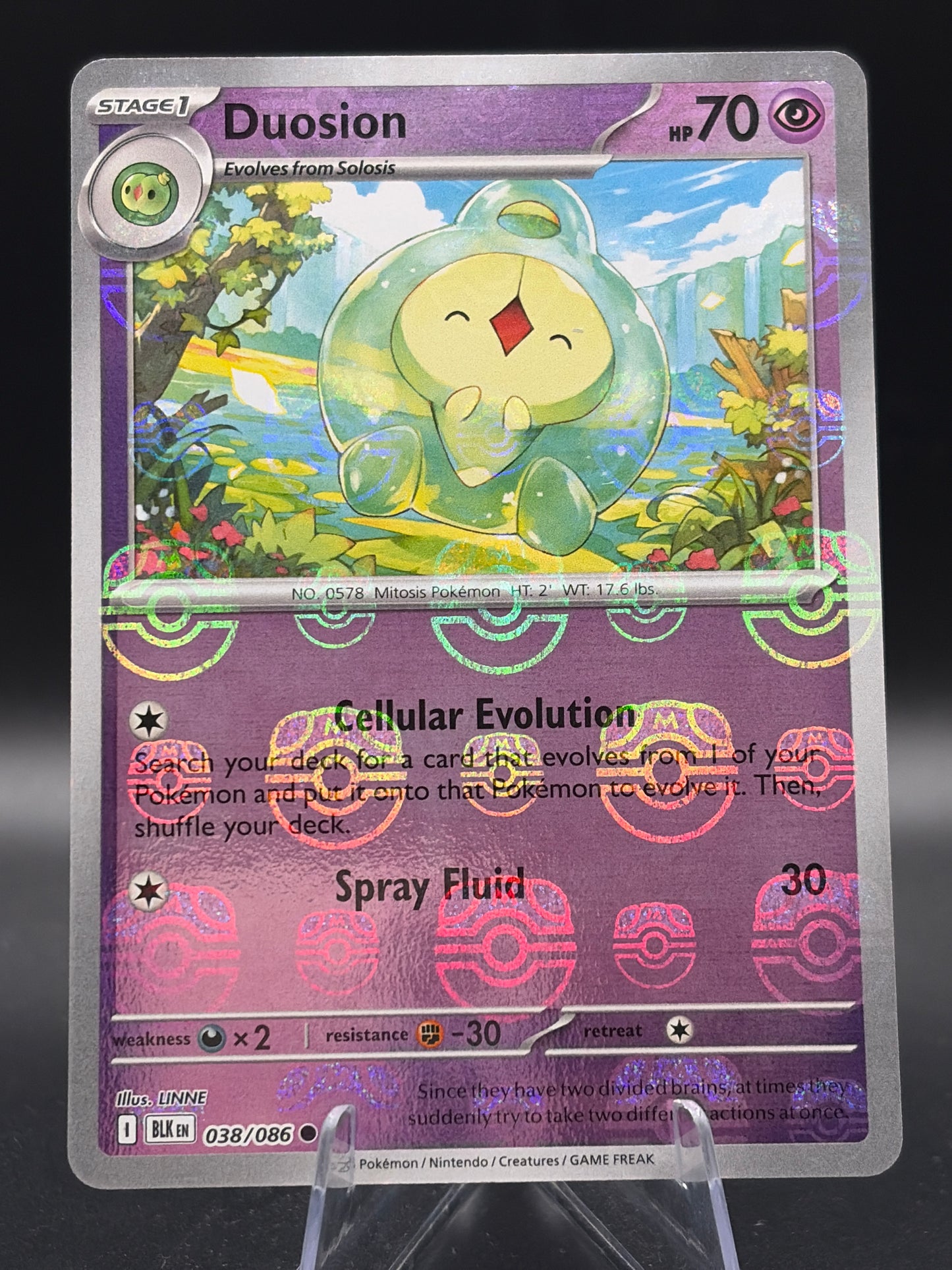 Pokémon TCG: Duosion (Master Ball Pattern) - SV: Black Bolt (BLK)