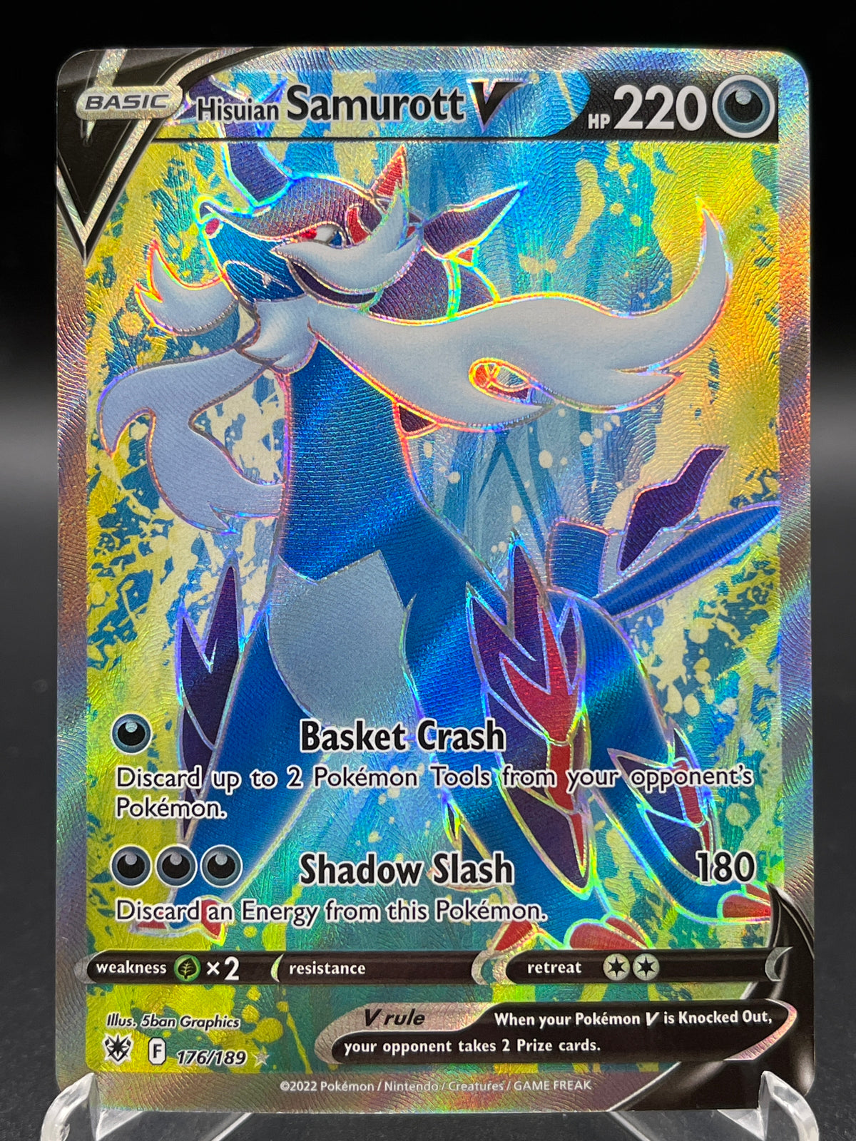 Pokémon TCG: 2022 - Hisuian Samurott V - 176/189 - SWSH: Astral Radiance