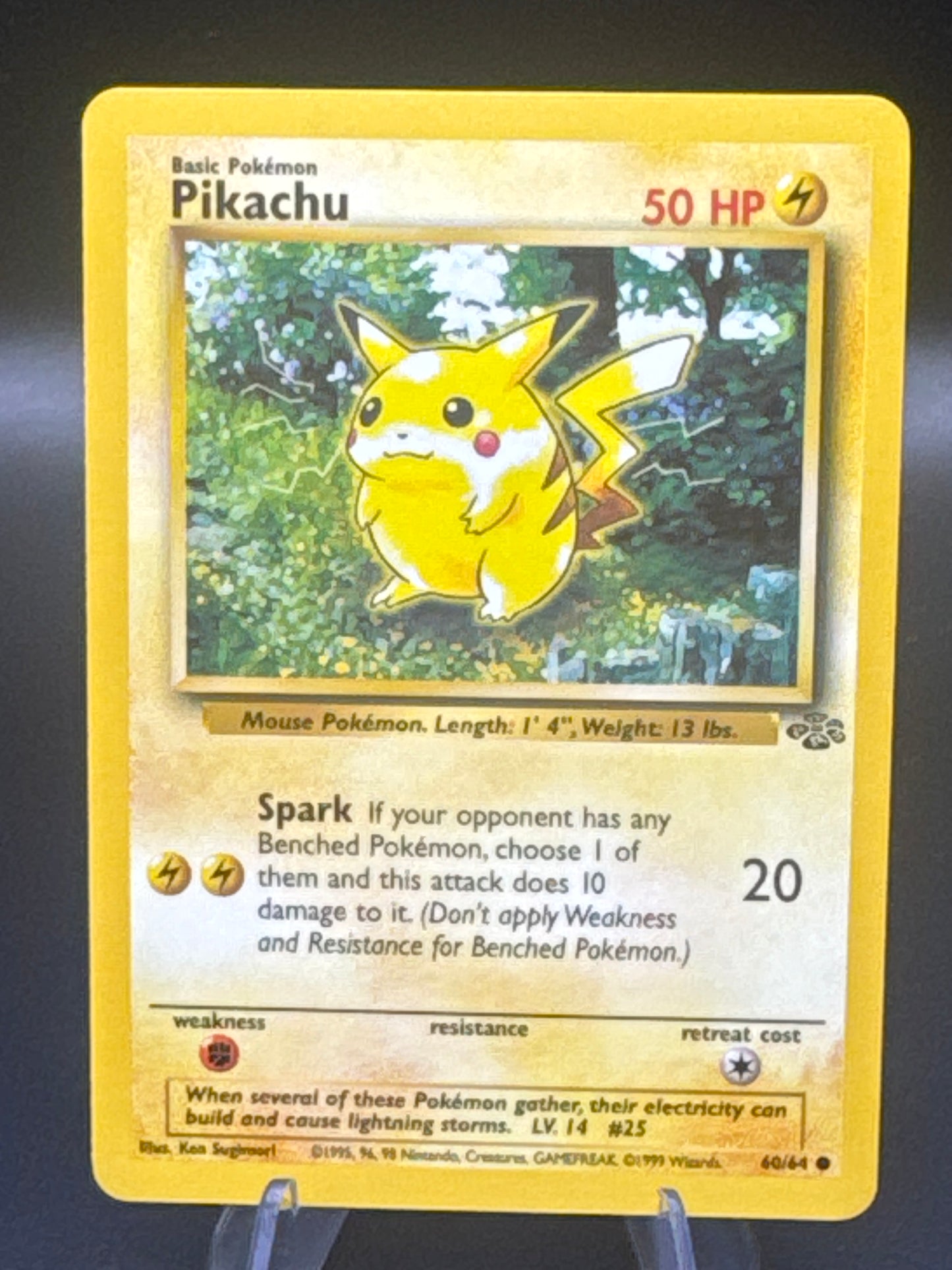 Pokemon TCG 1999 Pikachu 60/64 Jungle