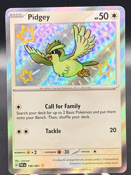 Pokemon TCG: 2024 Pidgey 196/091 S&V Paldean Fates