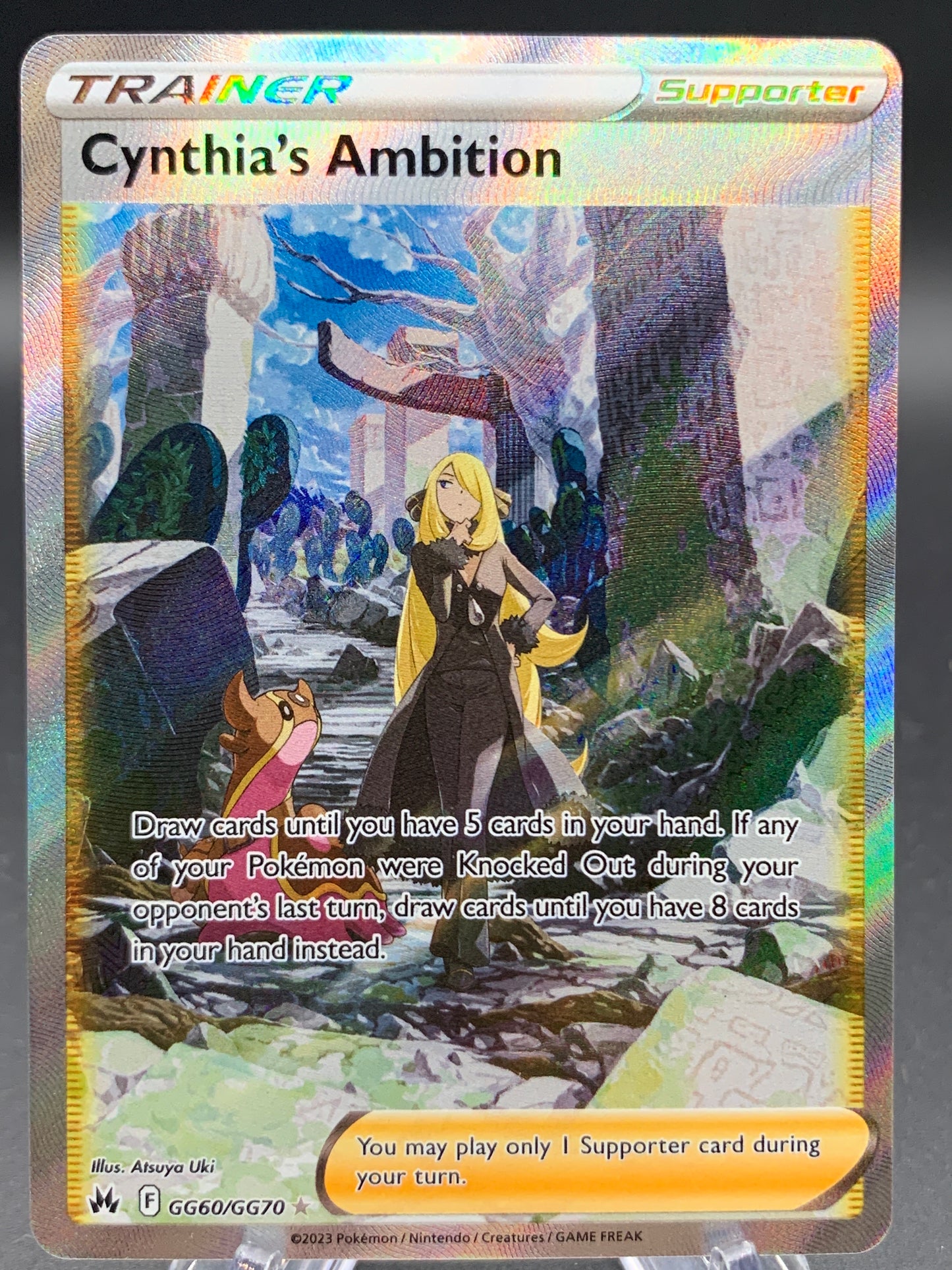 Pokémon TCG: 2023 Cynthia’s Ambition - GG60/GG70 - SWSH: Crown Zenith Galarian Gallery
