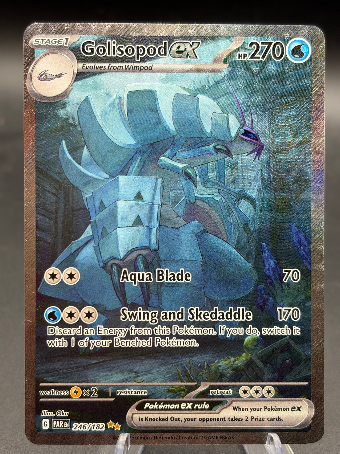 Pokémon TCG: 2023 Golisopod ex 246/182 S&V Paradox Rift Alt Art