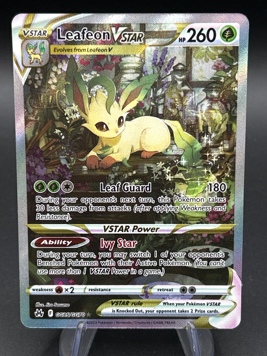 Pokémon TCG: 2023 Leafeon Vstar - GG35/GG70 - SWSH: Crown Zenith Galarian Gallery