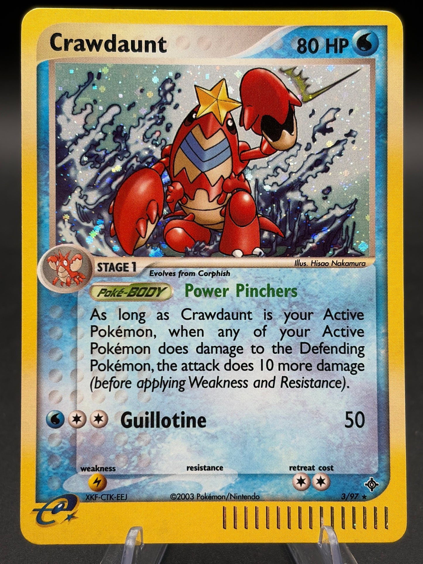 Pokémon TCG: 2003 Crawdaunt 41/97 EX: Dragon Holo
