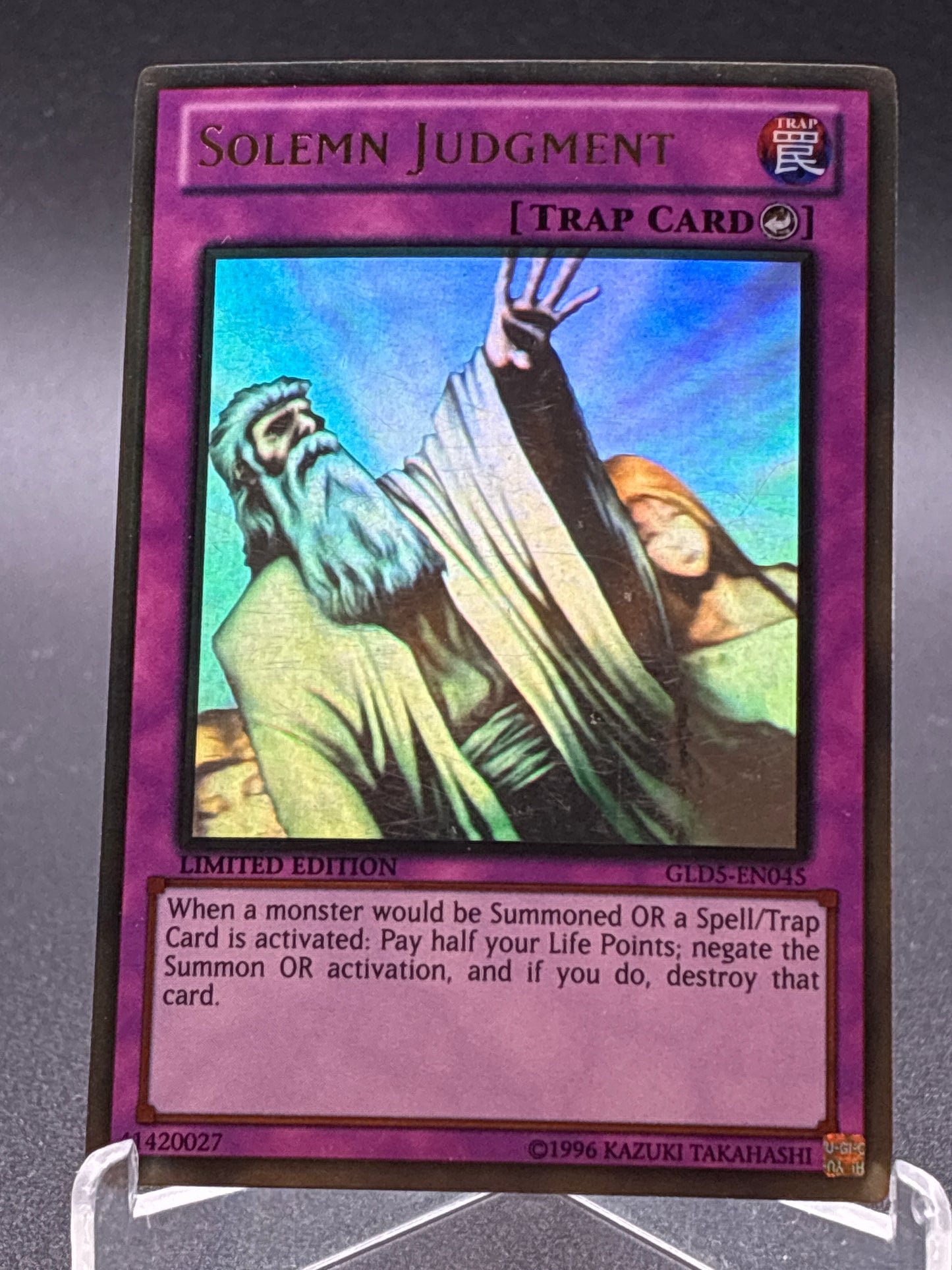 Yu-Gi-Oh! TCG: Solemn Judgment (Ghost Rare)- GLD5-EN045 - Gold Series: Haunted Mine (GLD5)