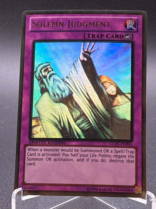 Yu-Gi-Oh! TCG: Solemn Judgment (Ghost Rare)- GLD5-EN045 - Gold Series: Haunted Mine (GLD5)