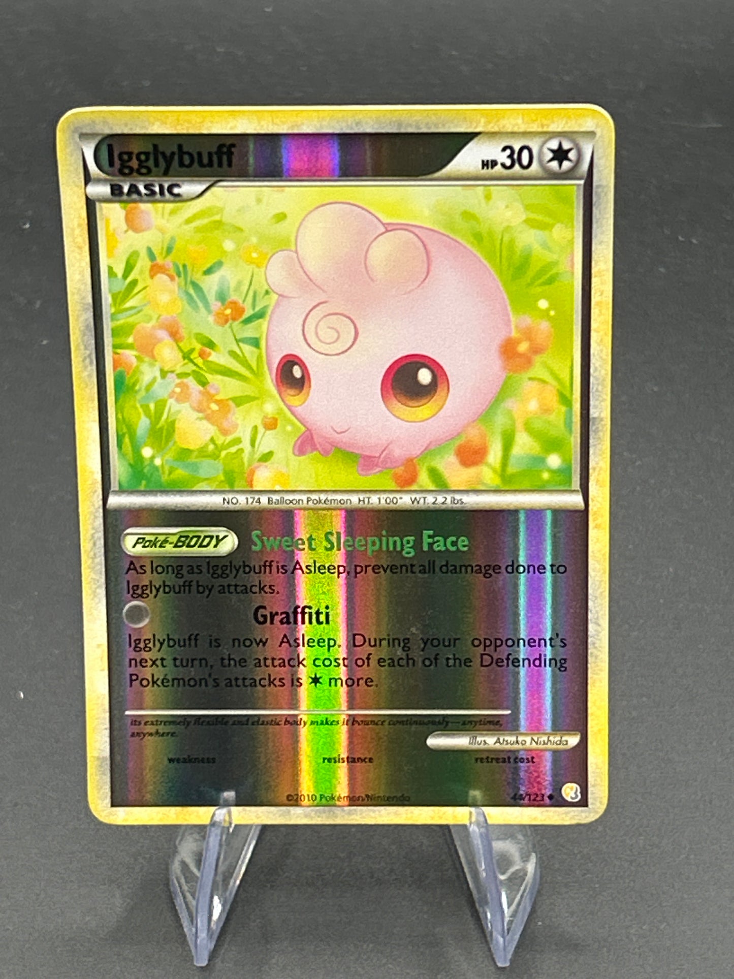 Pokémon TCG: Igglybuff 44/123 - Heart Gold Soul Silver - Reverse Holo