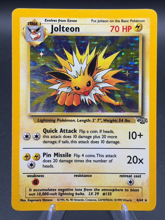 Pokémon TCG: 1999 Jolteon - 4/64 - Jungle Unlimited Holo
