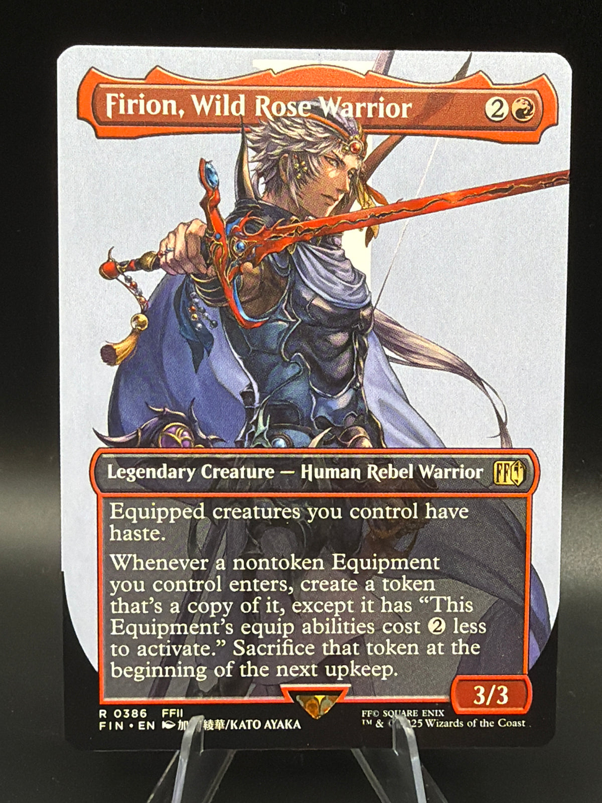 MTG TCG: Firion, Wild Rose Warrior (Borderless) - FINAL FANTASY (FIN)