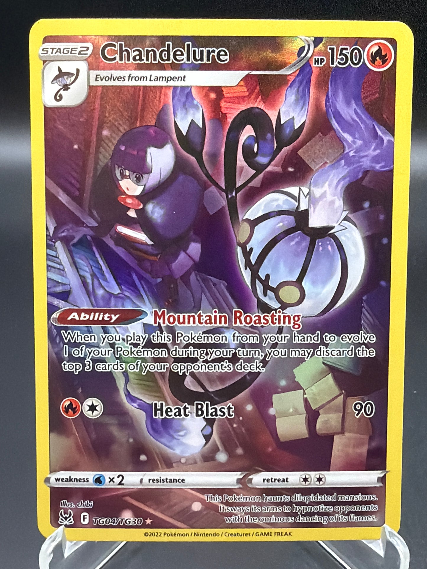 Pokémon TCG: 2022 Chandelure - TG04/TG30 - SWSH: Lost Origin Trainer Gallery