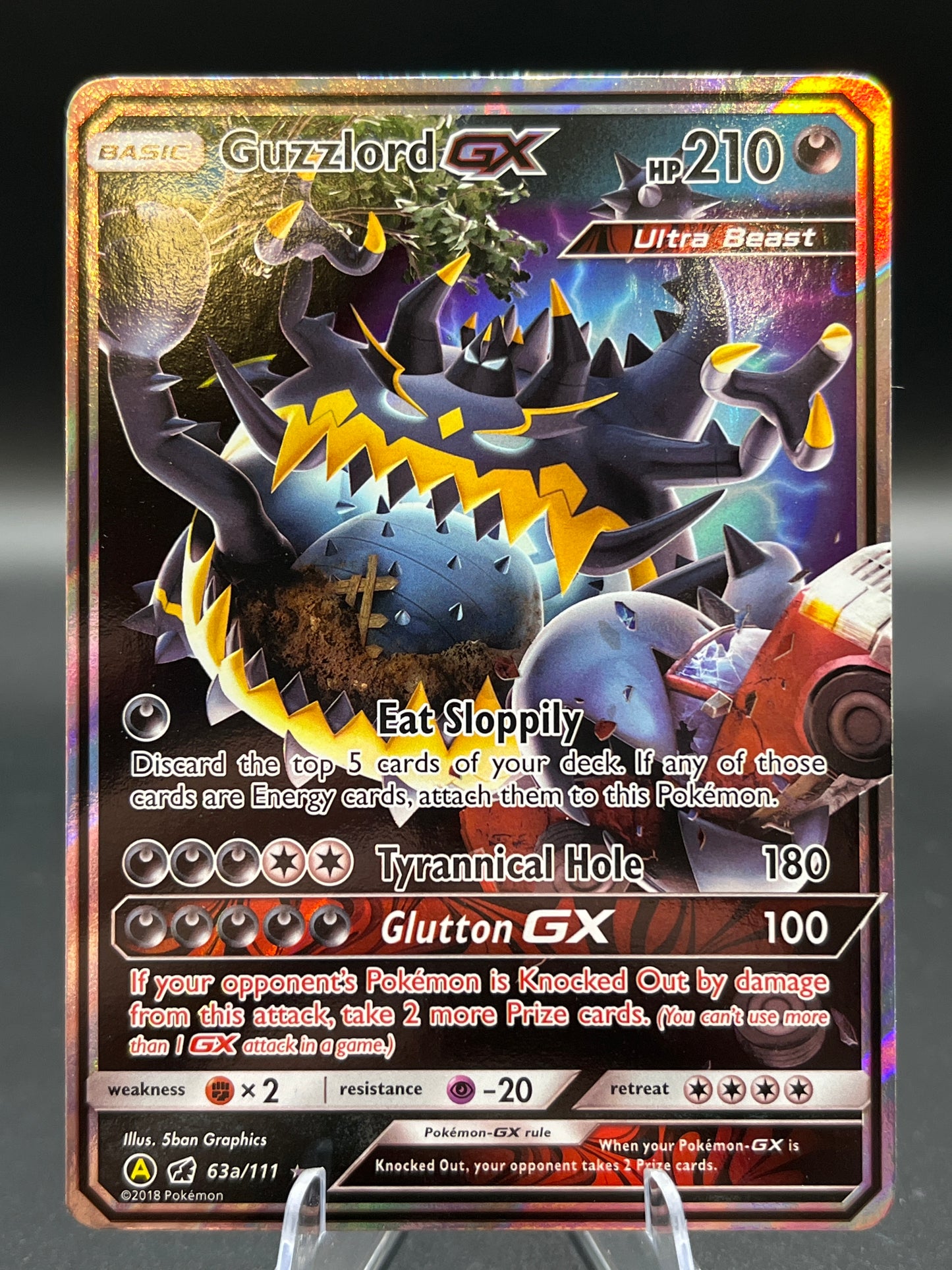 Pokémon TCG: 2017 Guzzlord GX 63a/111 SM: Crimson Invasion