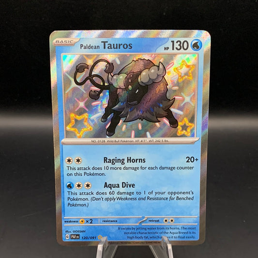 Pokémon TCG: 2024 Paldean Tauros 120/091 S&V Paldean Fates Baby Shiny