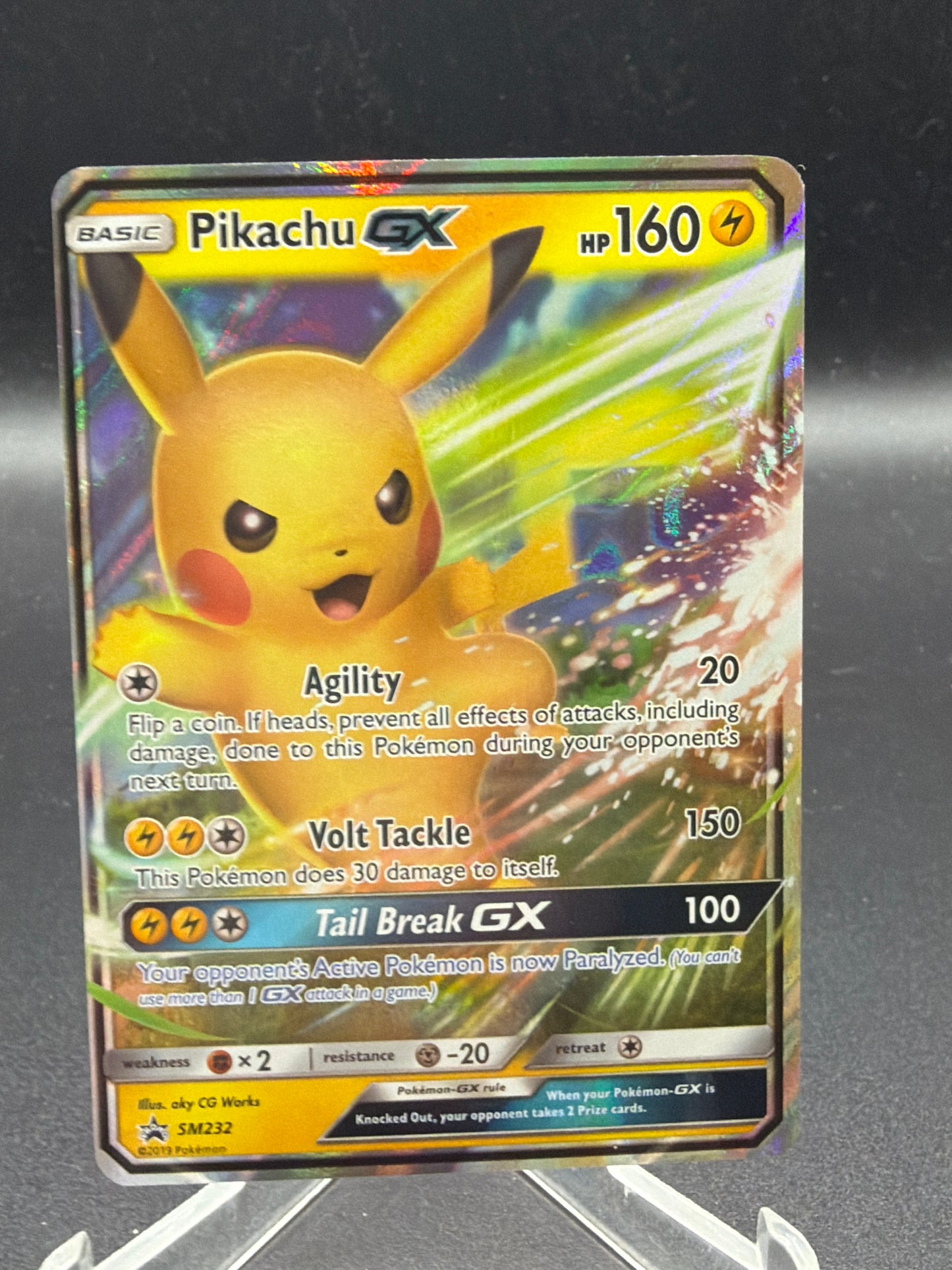 Pokémon TCG: 2019 Pikachu GX SM232 S&M: Promos (Lightly Played)