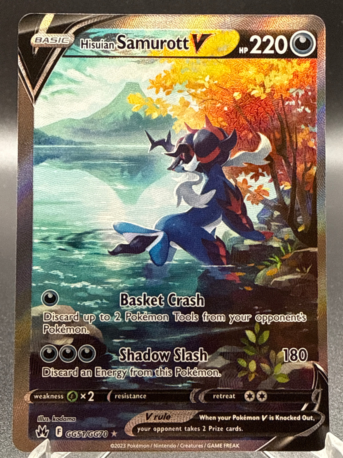 Pokemon TCG: 2023 Hisuian Samurott V GG51/GG70 Crown Zenith