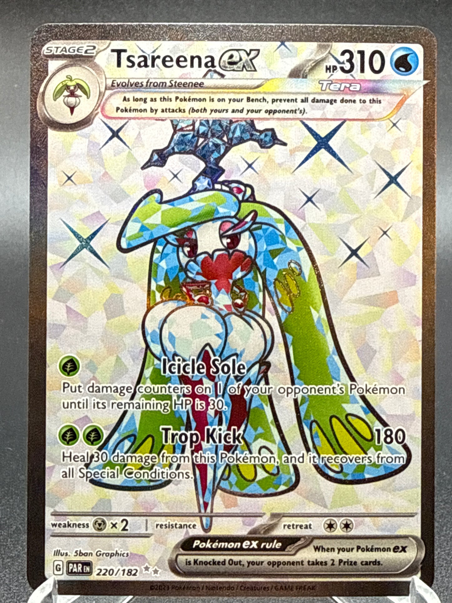 Pokemon TCG: 2023 Tsareena ex 220/182  Paradox Rift