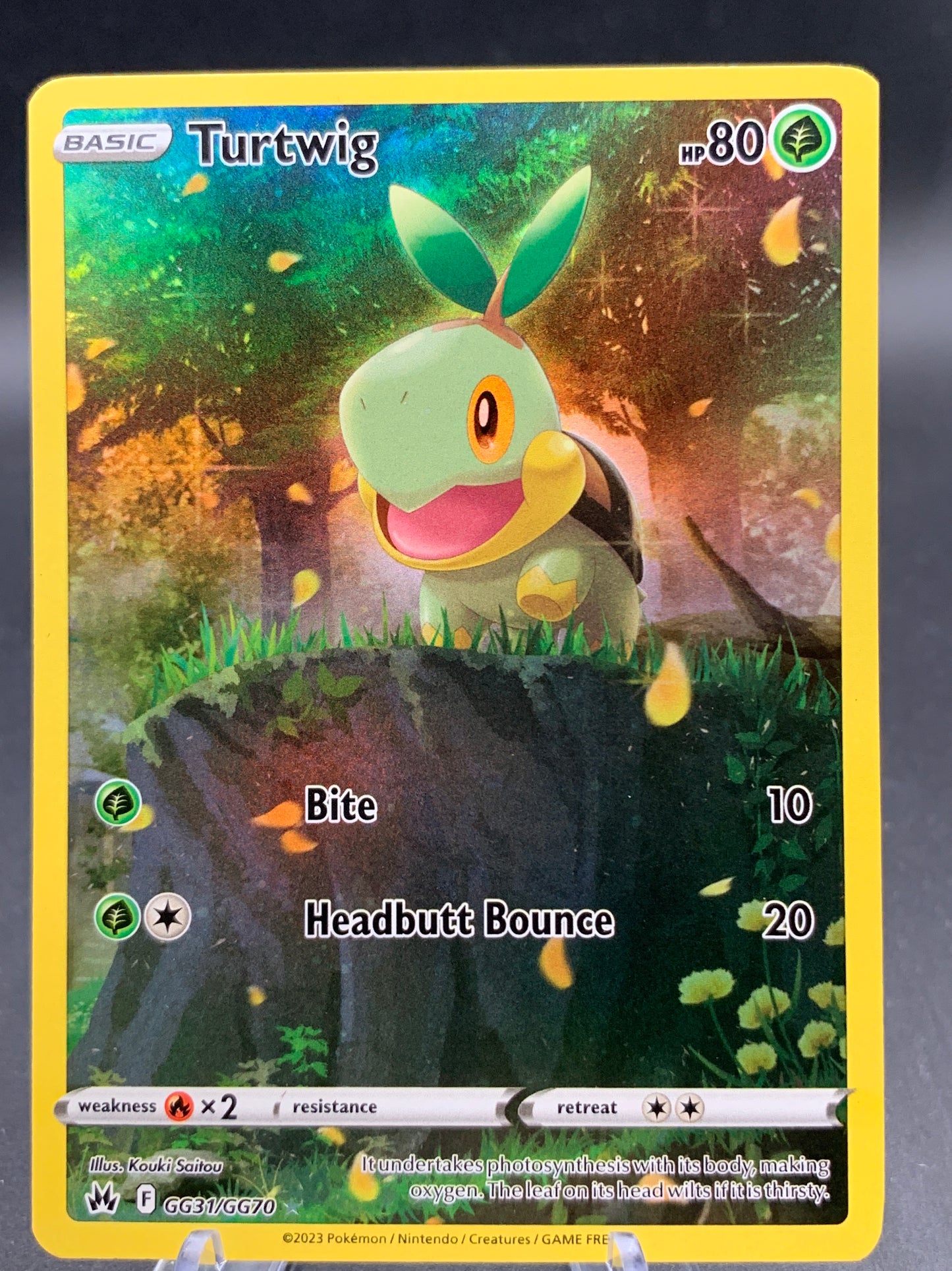 Pokémon TCG: 2023 Turtwig - GG31/GG70 - SWSH: Crown Zenith Gallarian Gallery