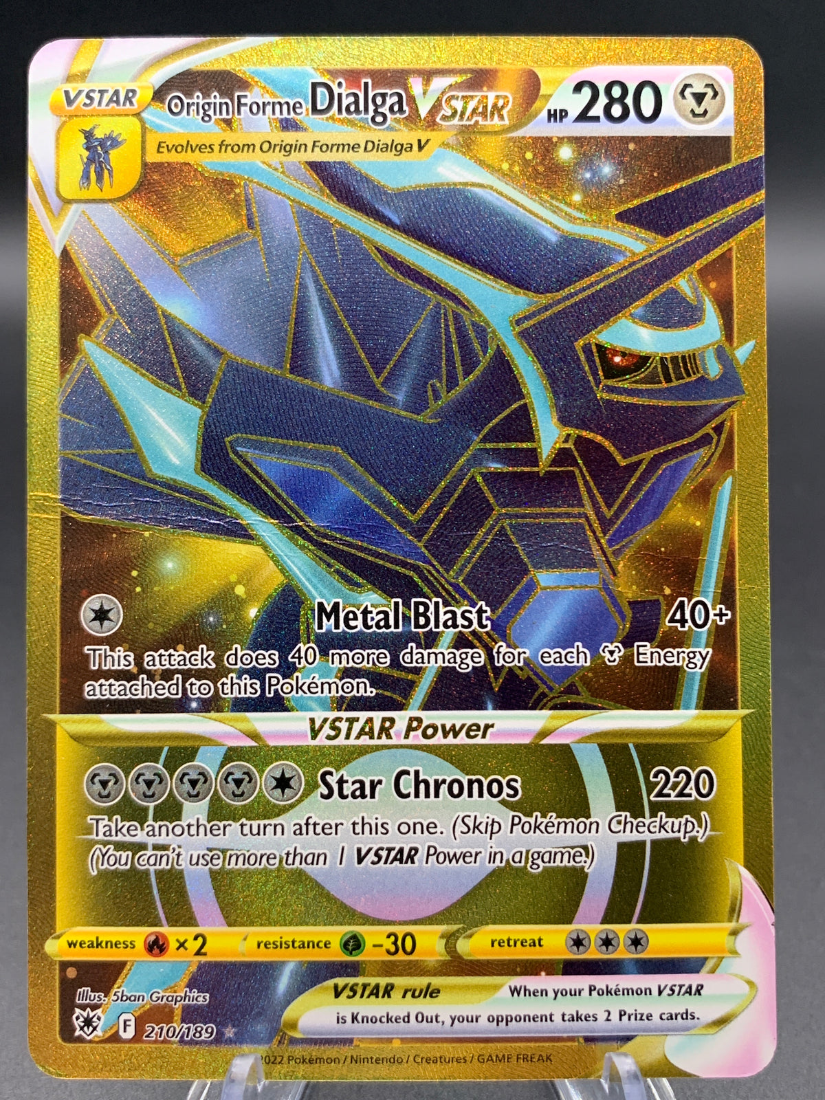 Pokémon TCG: 2022 Origin Forme Dialga VSTAR - 210/189 - SWSH: Astral Radiance