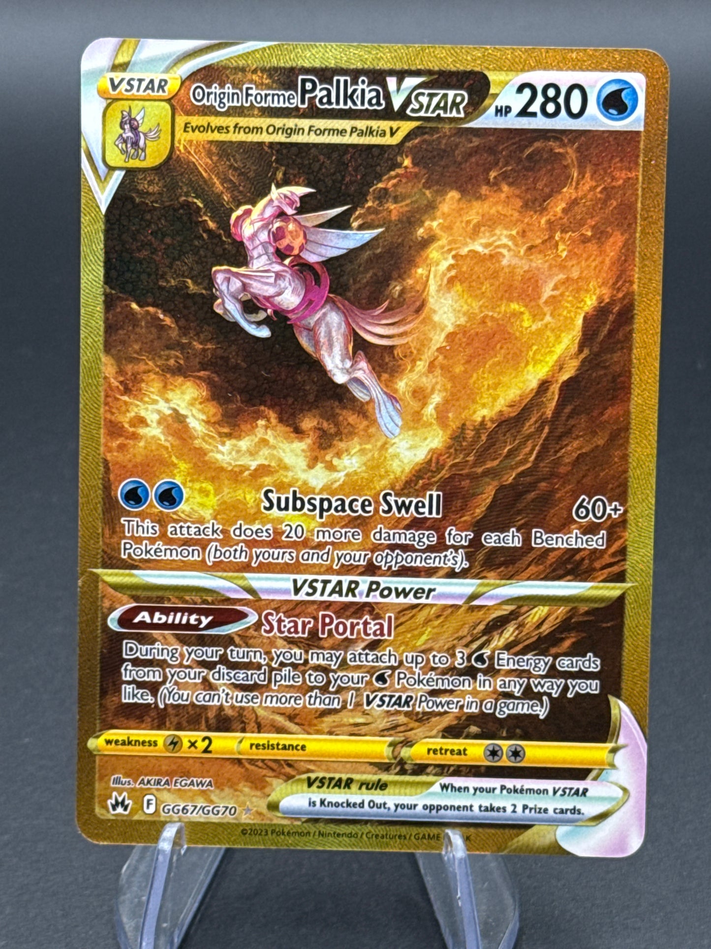 Pokémon TCG 2023 Origin Forme Palkia Vstar GG67/GG70 SWSH: Crown Zenith Gallarian Gallery
