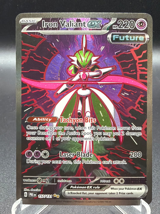 Pokémon TCG: 2025 Iron Valiant ex 157/131 SV: Prismatic Evolutions