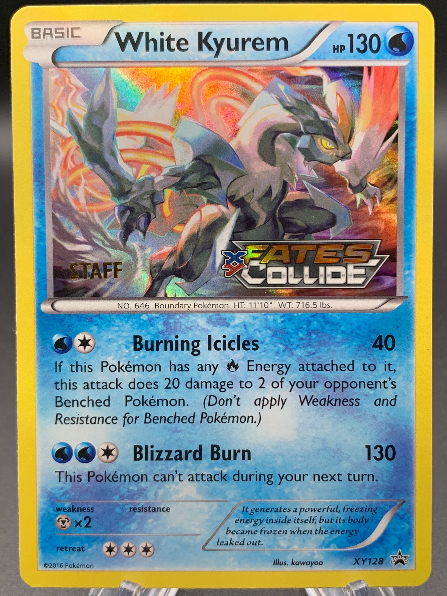 Pokémon TCG: 2016 White Kyurem (Staff) - XY128 - XY Promos