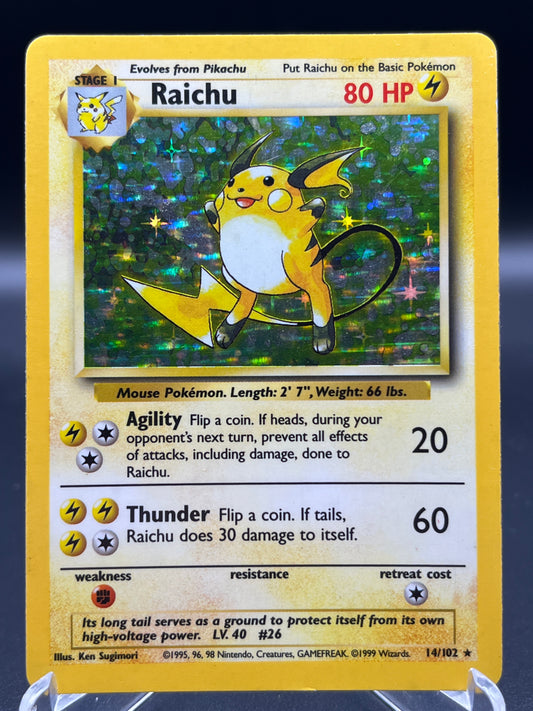Pokémon TCG: Raichu 14/102 - Base Set Unlimited