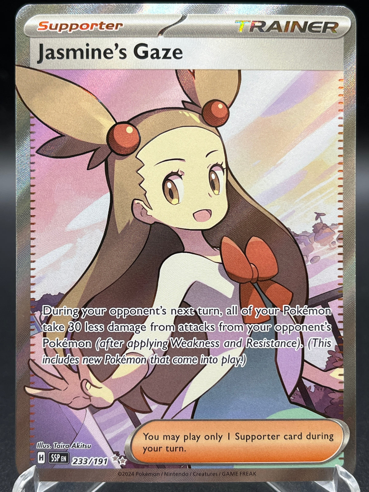 Pokémon TCG: 2024 Jasmine's Gaze - 233/191 - SV08: Surging Sparks