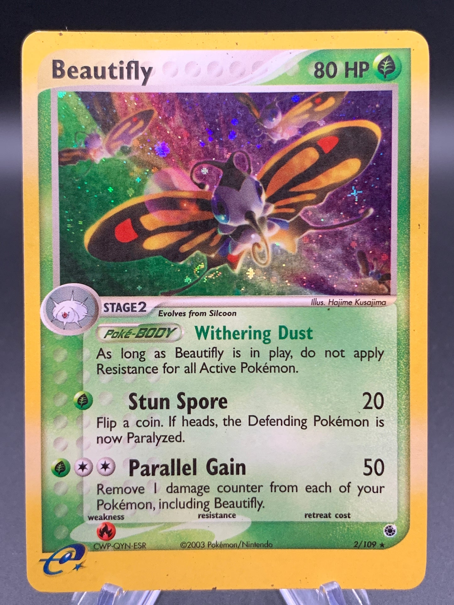 Pokémon TCG: 2003 Beautifly - 2/109 - Ruby and Sapphire Holo