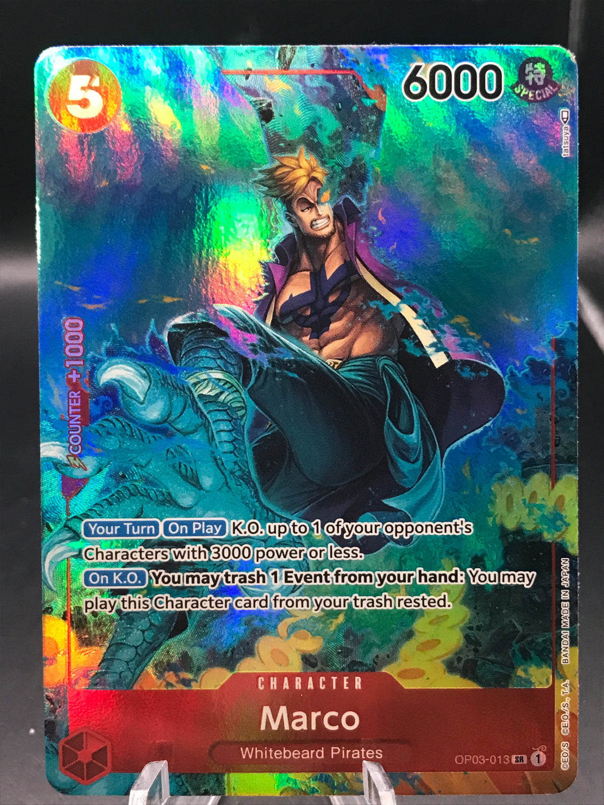 One Piece TCG: Marco OP03-013 SR Pillars of Strength