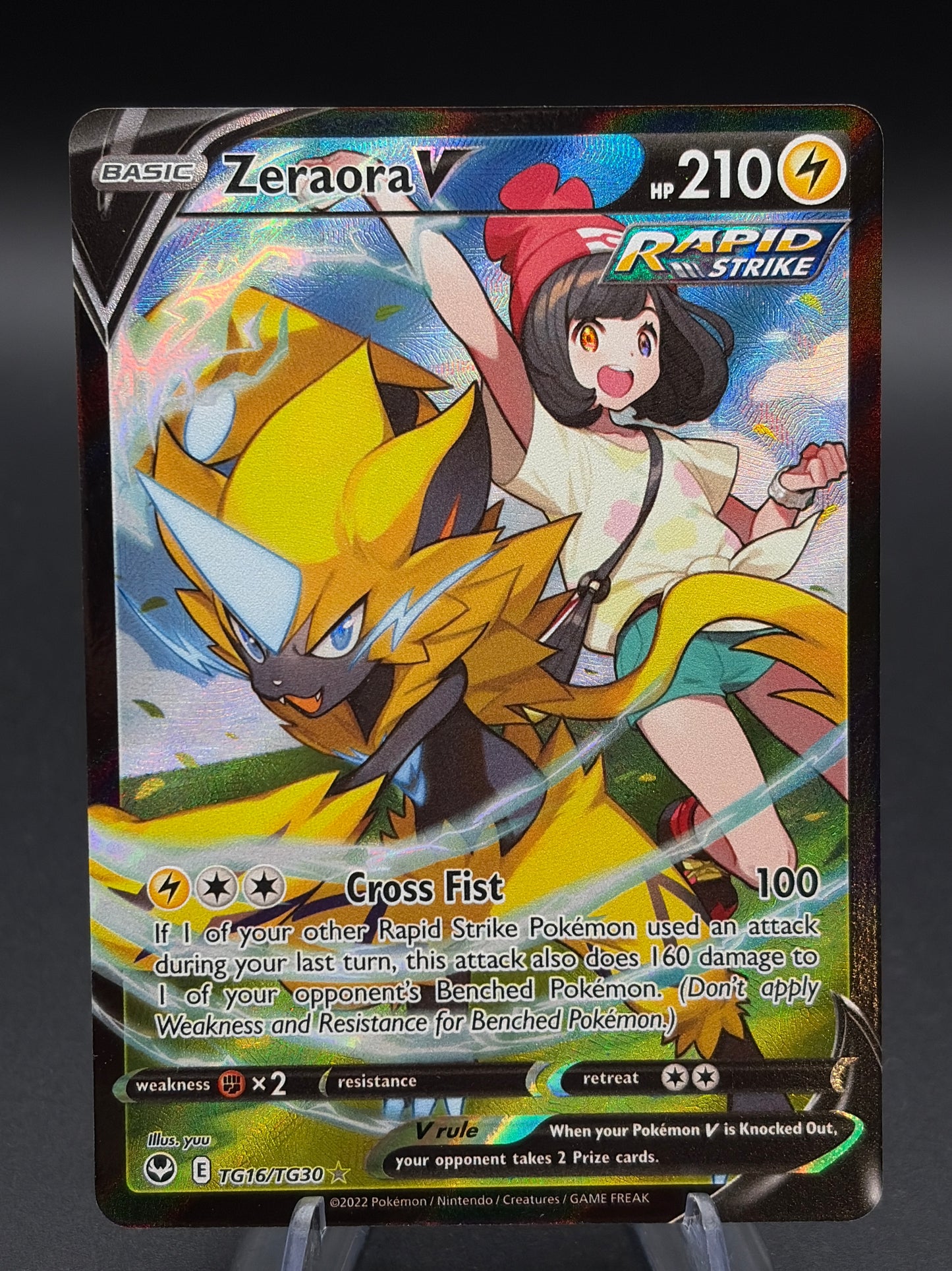 Pokémon TCG: 2022 Zeraora V TG16/TG30 SWSH: Silver Tempest Trainer Gallery