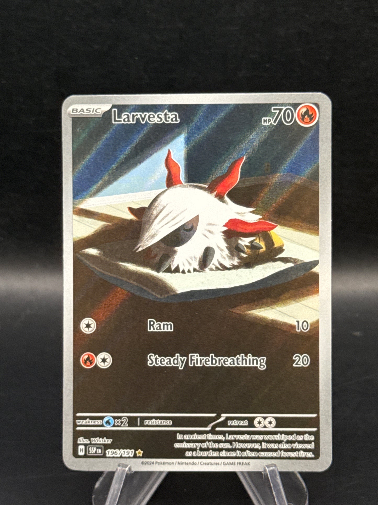 Pokémon TCG: 2024 Larvesta - 196/191 - SV: Surging Sparks